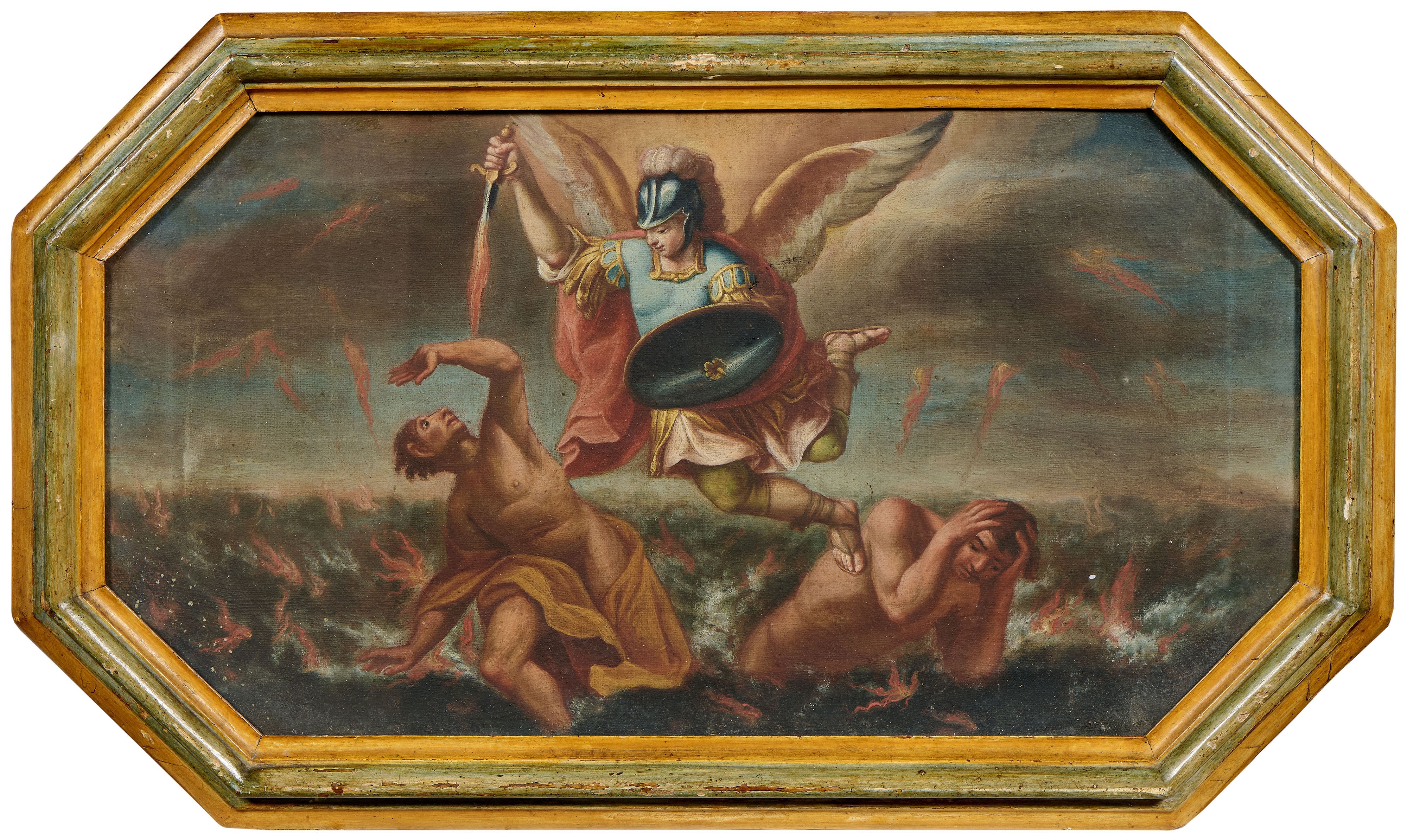 Scuola Italia Centrale Fine XVII Secolo - Anonimo, Sei scene del Vecchio e del Nuovo Testamento, ...