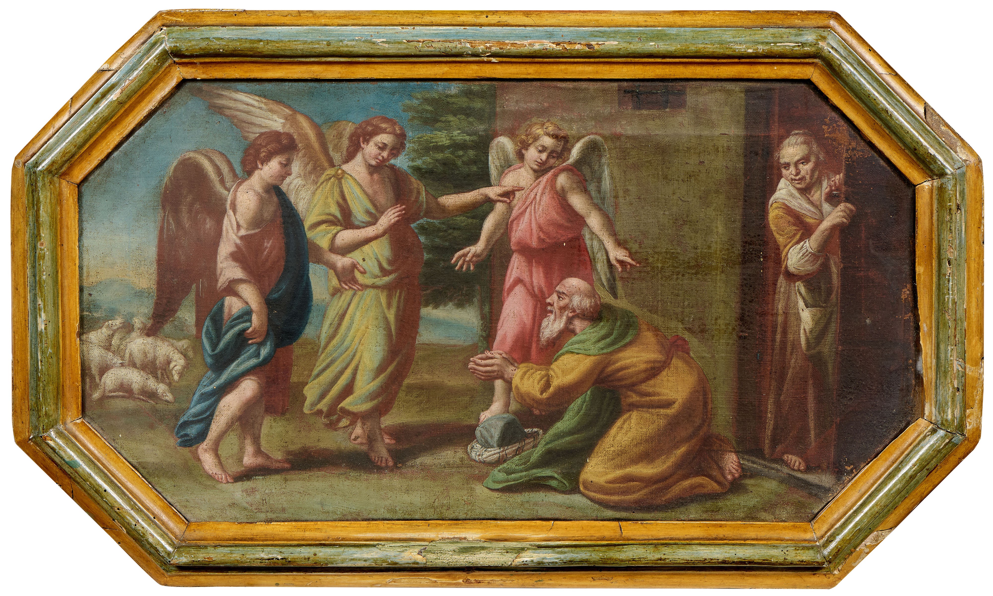 Scuola Italia Centrale Fine XVII Secolo - Anonimo, Sei scene del Vecchio e del Nuovo Testamento, ...
