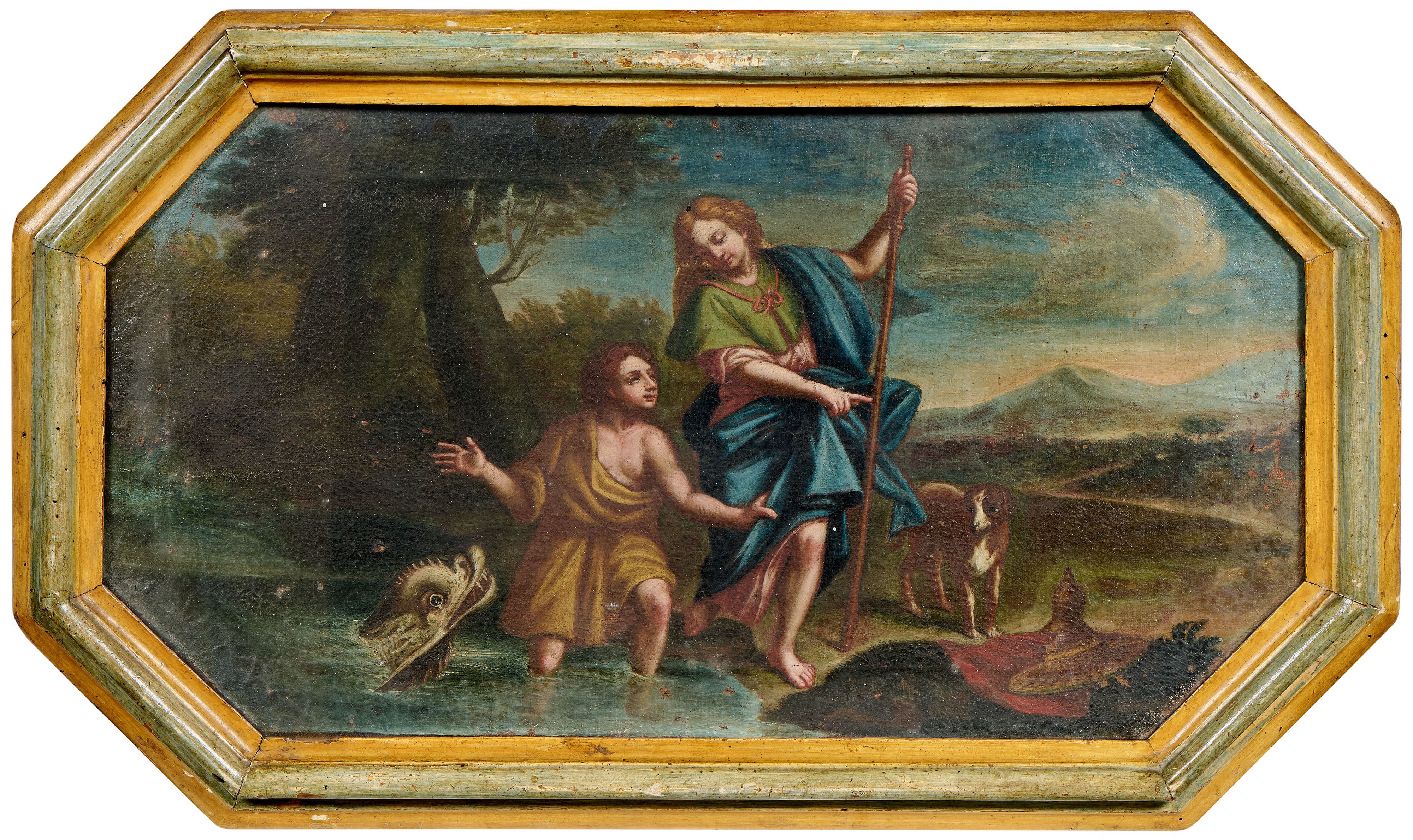 Scuola Italia Centrale Fine XVII Secolo - Anonimo, Sei scene del Vecchio e del Nuovo Testamento, ...