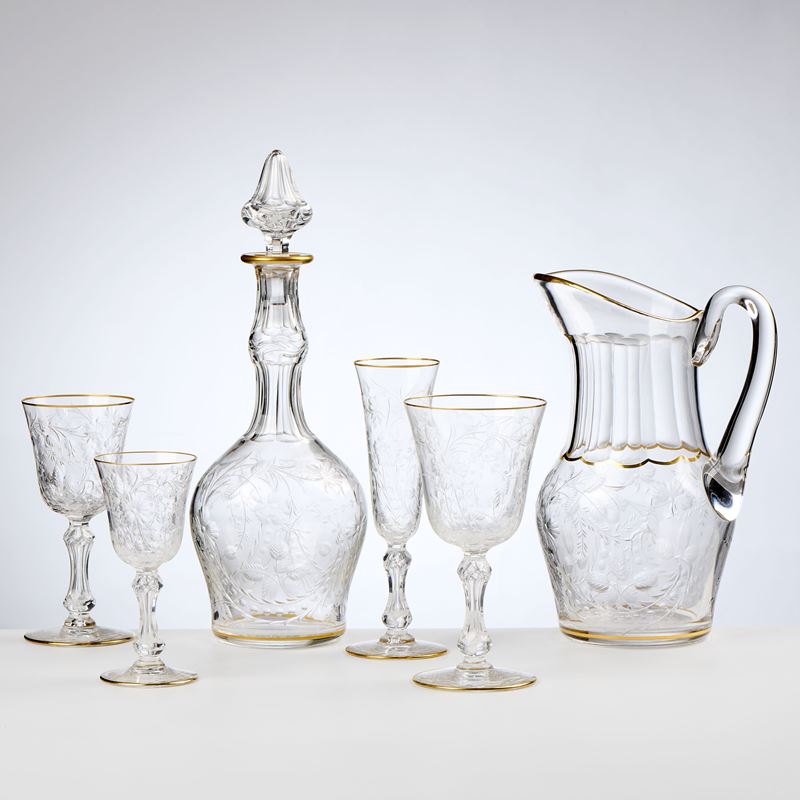 Saint-Louis servizio di bicchieri in cristallo