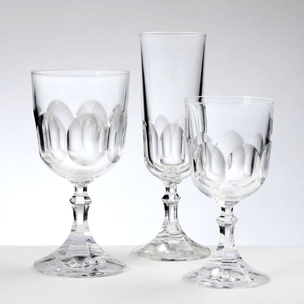 Servizio bicchieri in cristallo  - Auction L'Arte della Tavola - Casa d'aste Farsettiarte