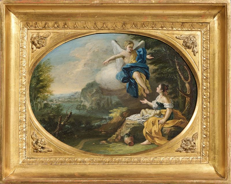 «L'Angelo appare ad Agar e Ismaele» e «L'Angelo appare a Zaccaria con la moglie»