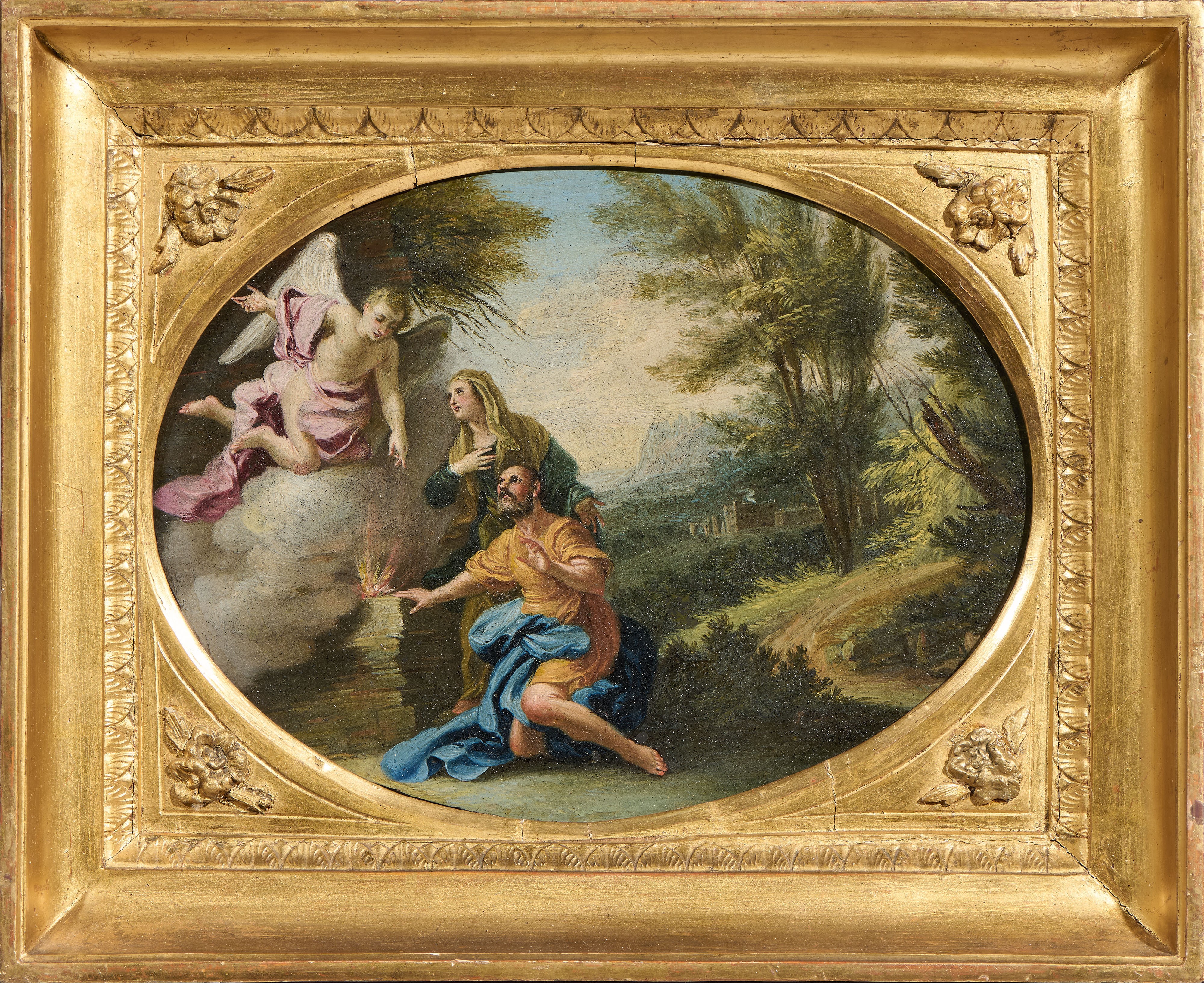 «L'Angelo appare ad Agar e Ismaele» e «L'Angelo appare a Zaccaria con la moglie»