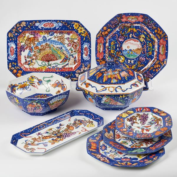 Hermès 'Pietre di oriente e di occidente' servizio tavola   - Auction L'Arte della Tavola - Casa d'aste Farsettiarte