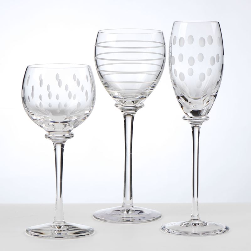 Hermès "Fanfare" servizio di bicchieri in cristallo