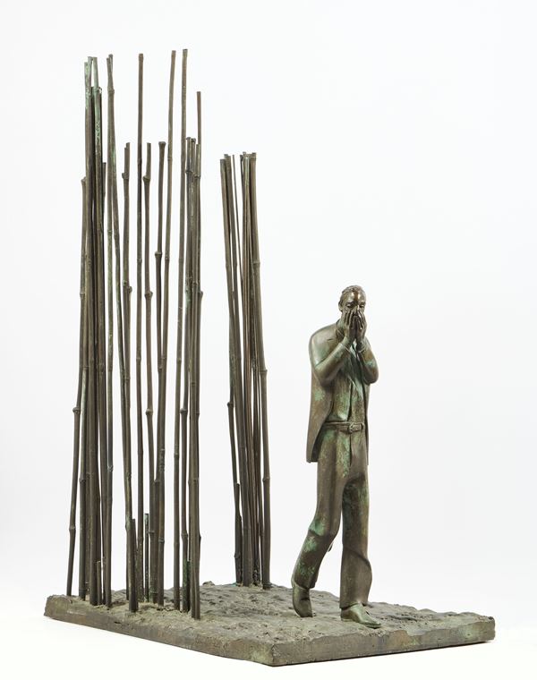 Giuliano Vangi - Uomo nel canneto