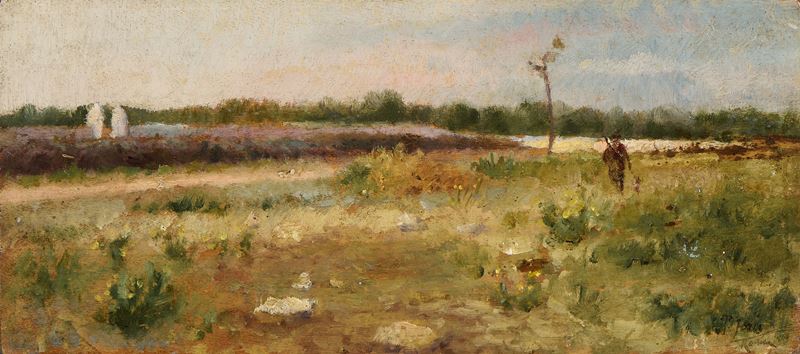 Pio Joris - Paesaggio, olio su tavola