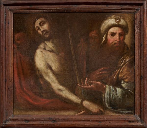 Orazio De Ferrari - Pilato che mostra Cristo al popolo