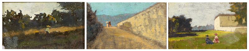 Tre opere a soggetto «Paesaggio»