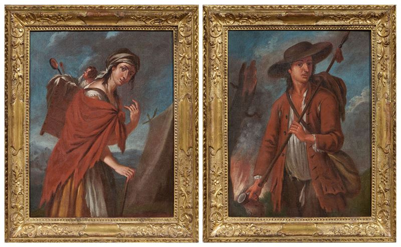 «Giovane contadina» e «Giovane contadino»