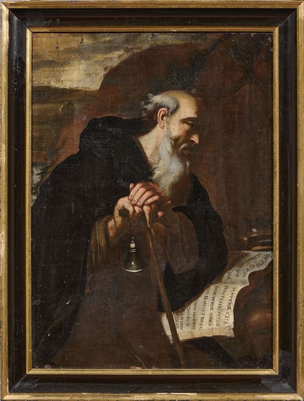 Scuola napoletana del XVII secolo - Sant'Antonio Abate