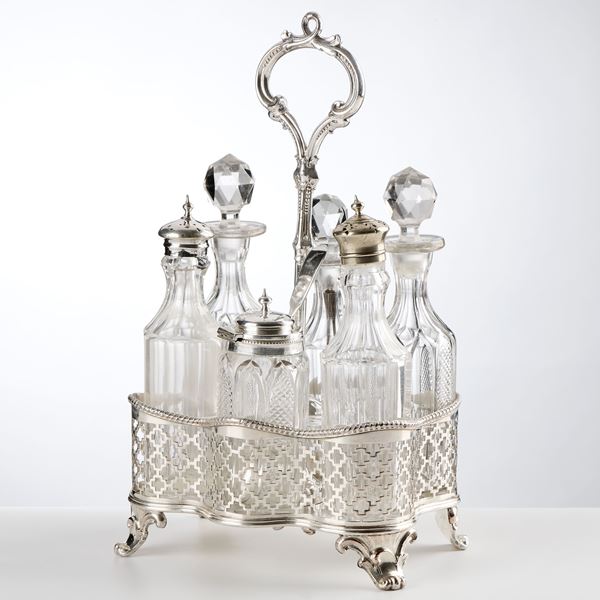 Oliera in Sheffield plated  - Asta L'Arte della Tavola - Casa d'aste Farsettiarte