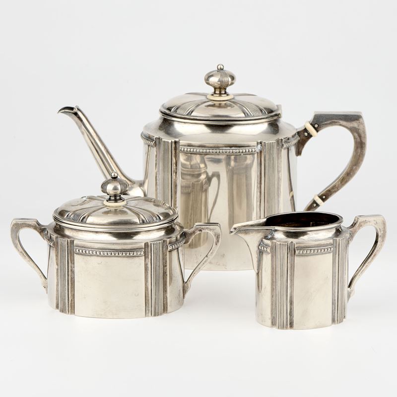 Servizio da tè in argento