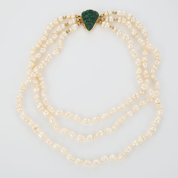 Collana di perle barocche di fiume