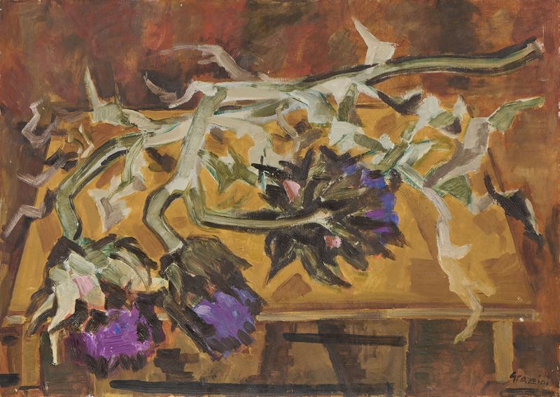 Natura morta con cardi