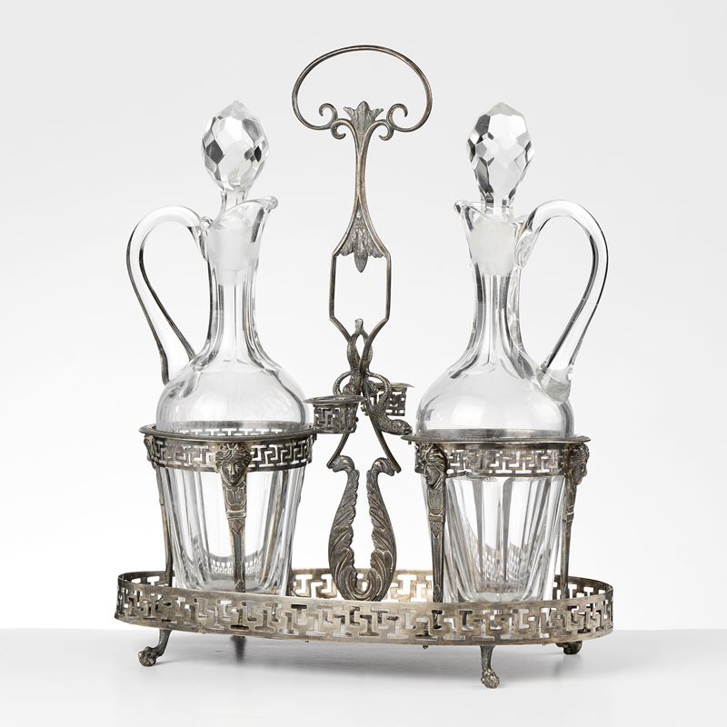 Antica oliera in argento