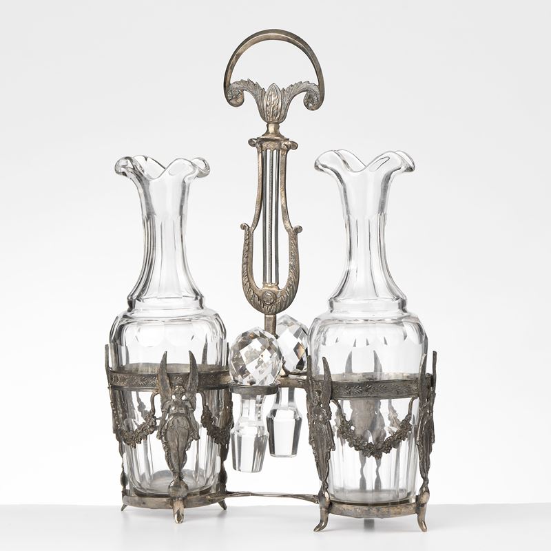 Antica oliera in argento