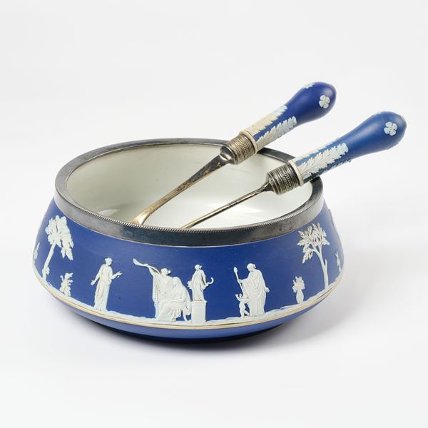 Wedgwood "Jasperware" insalatiera in porcellana  - Asta L'Arte della Tavola - Casa d'aste Farsettiarte