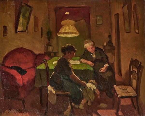 Cafiero Filippelli - Figure in un interno