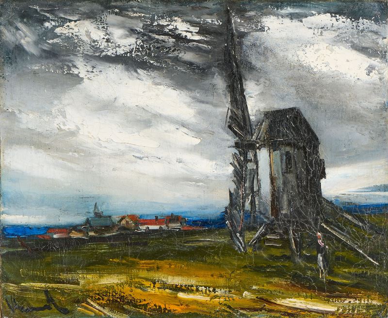 Village et moulin