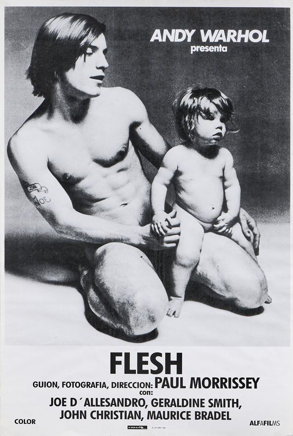 Andy Warhol (d'après) - Manifesto del film Flesh