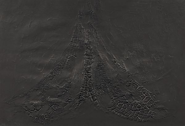 Alberto Burri - Cretto nero D