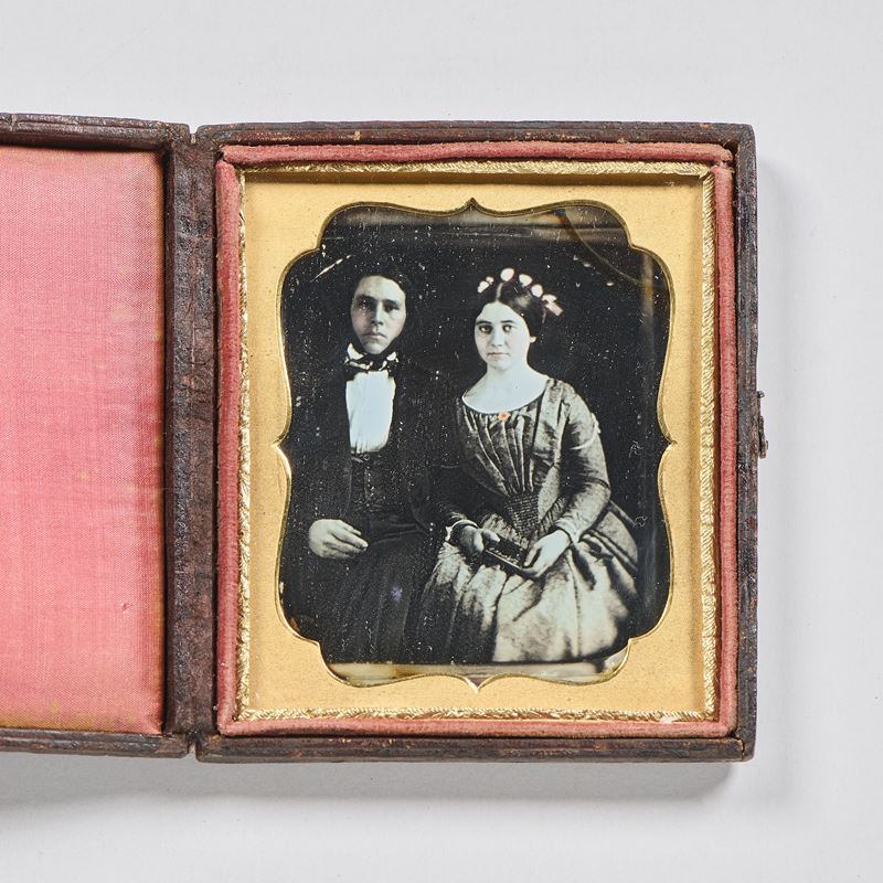 Dagherrotipo raffigurante «Ritratto di coppia di sposi»