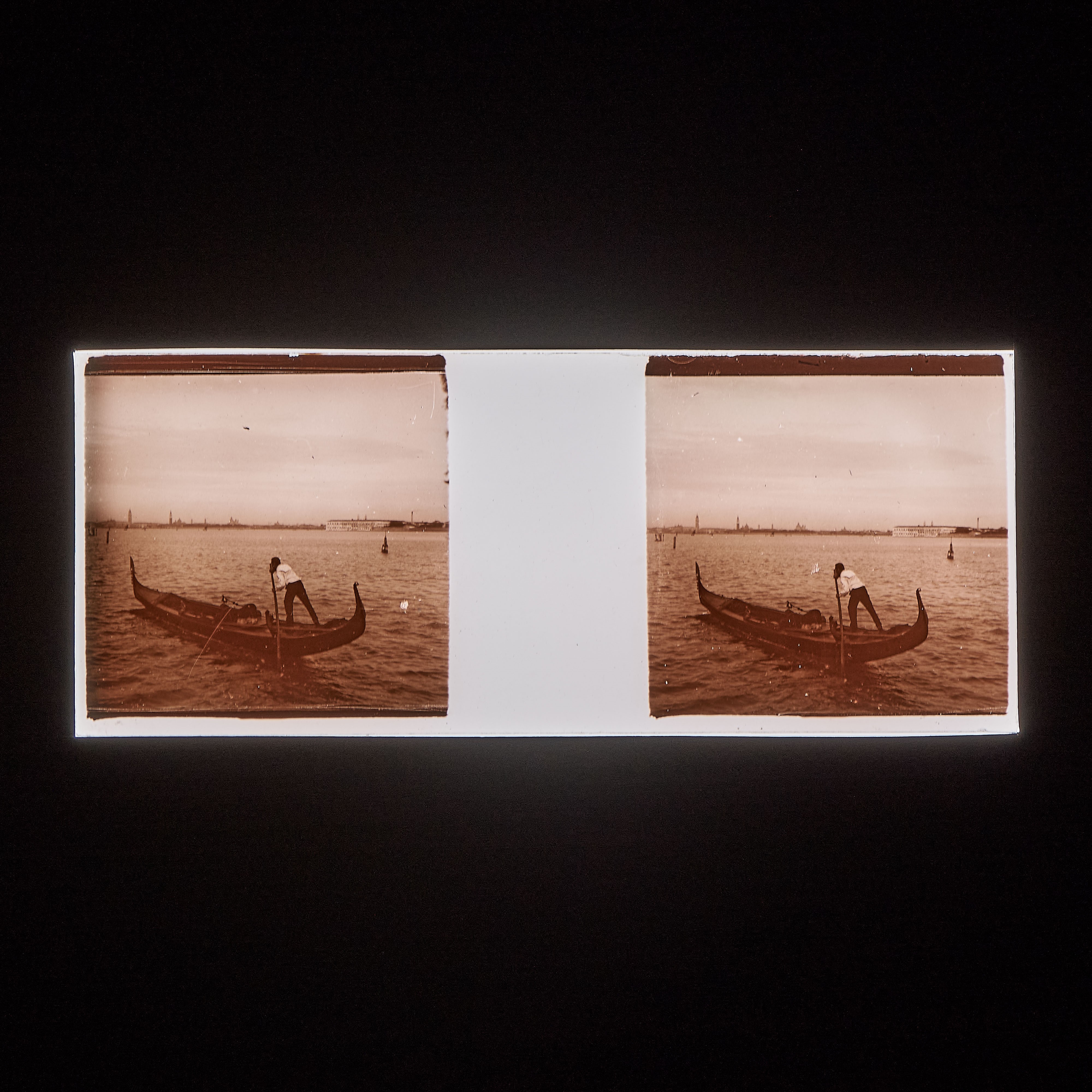 Collezione di 52 lastre stereoscopiche e 2 fotografie, inizio XX secolo