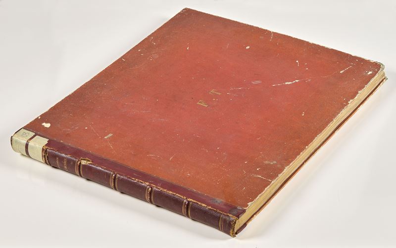 Raro album formato in folio "Souvenir de Rome", XIX secolo