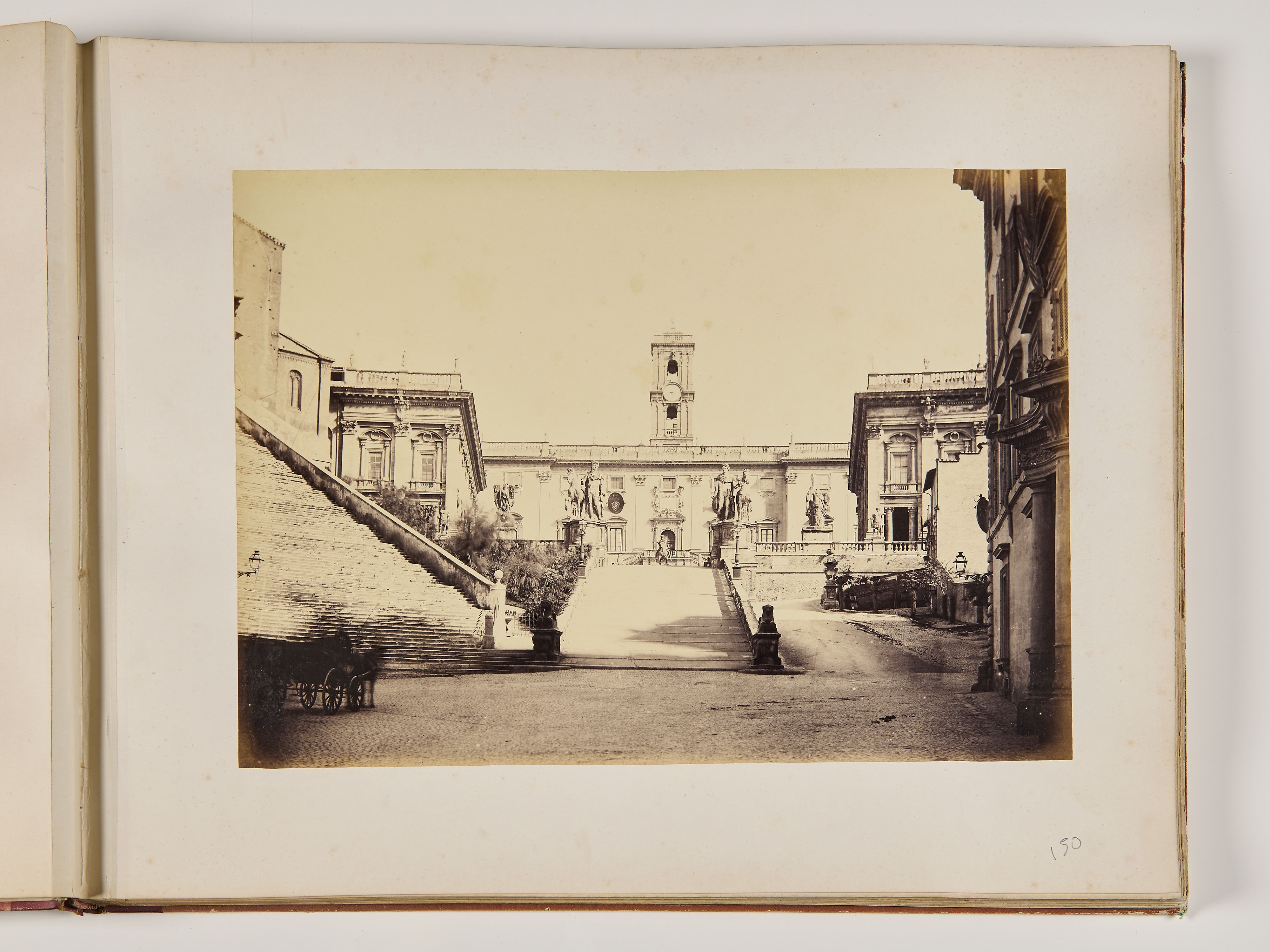 Raro album formato in folio "Souvenir de Rome", XIX secolo