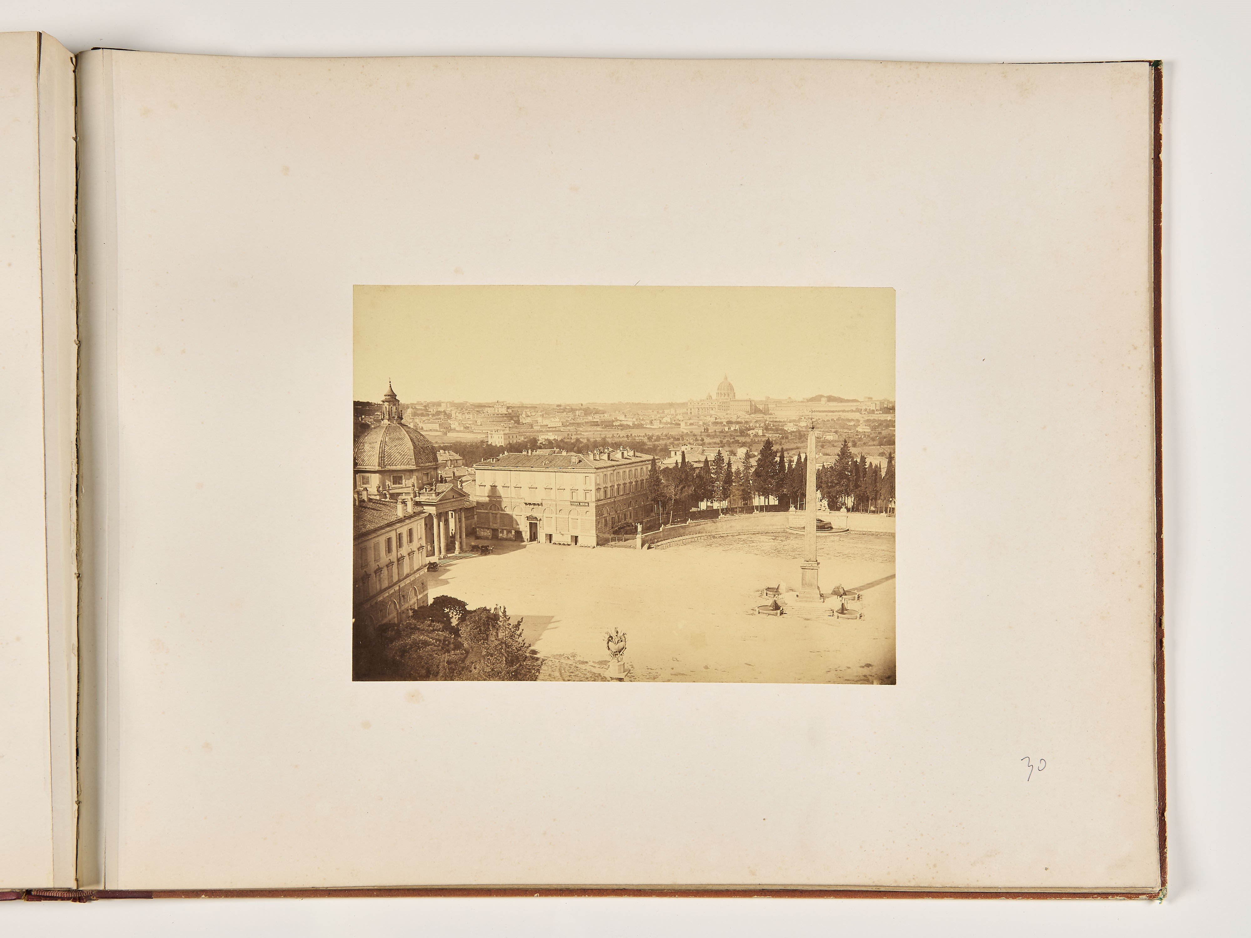 Raro album formato in folio "Souvenir de Rome", XIX secolo