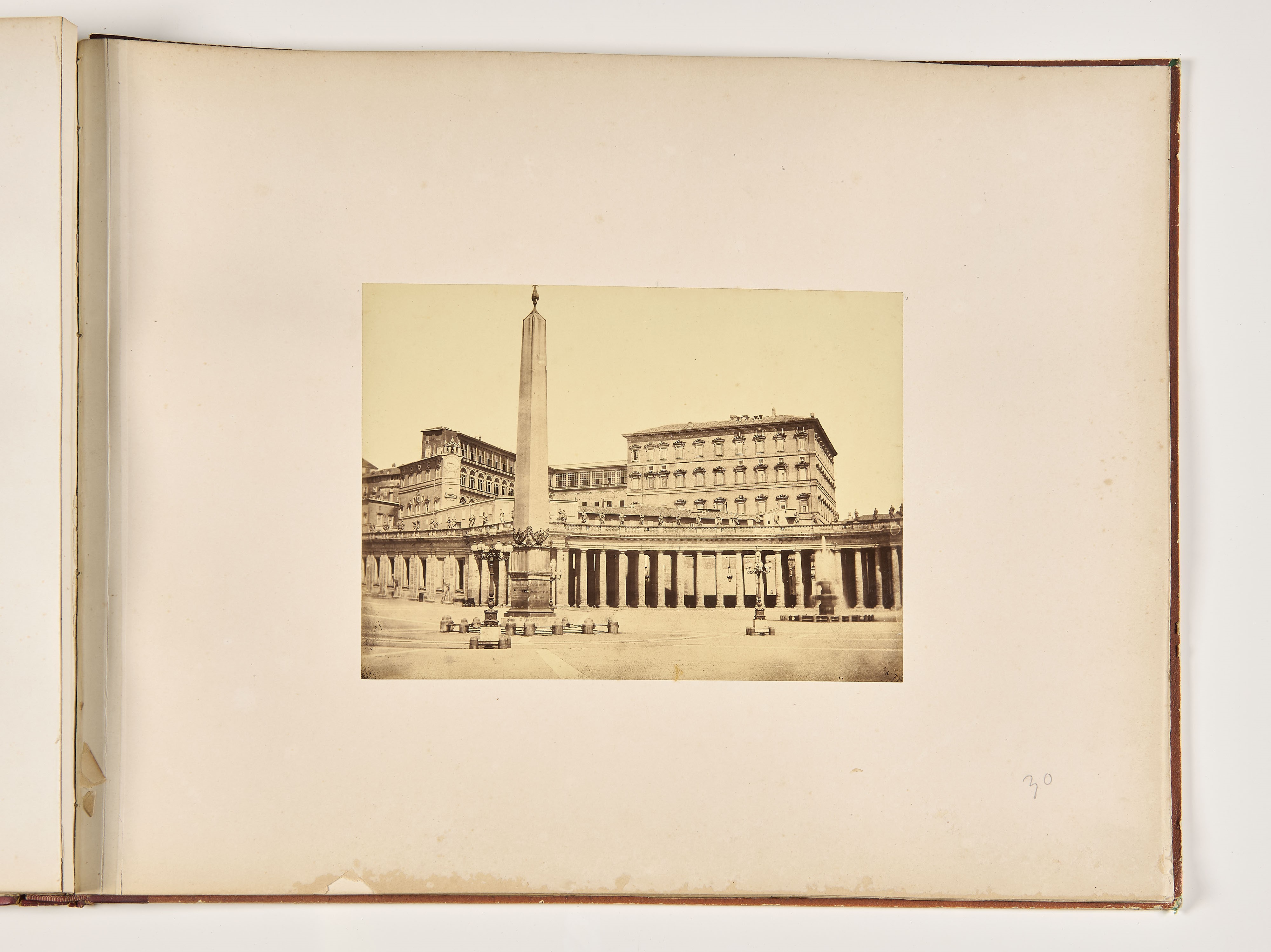 Raro album formato in folio "Souvenir de Rome", XIX secolo