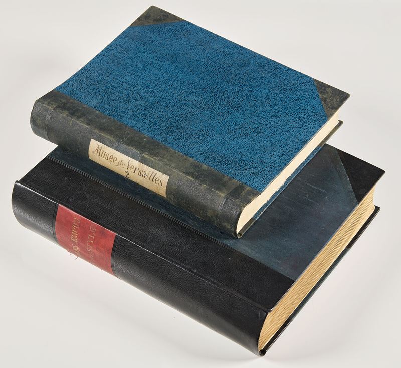 Due album "Meubles Empire. Lits Tous Styles" e "Musée de Versailles 2", fine XIX secolo