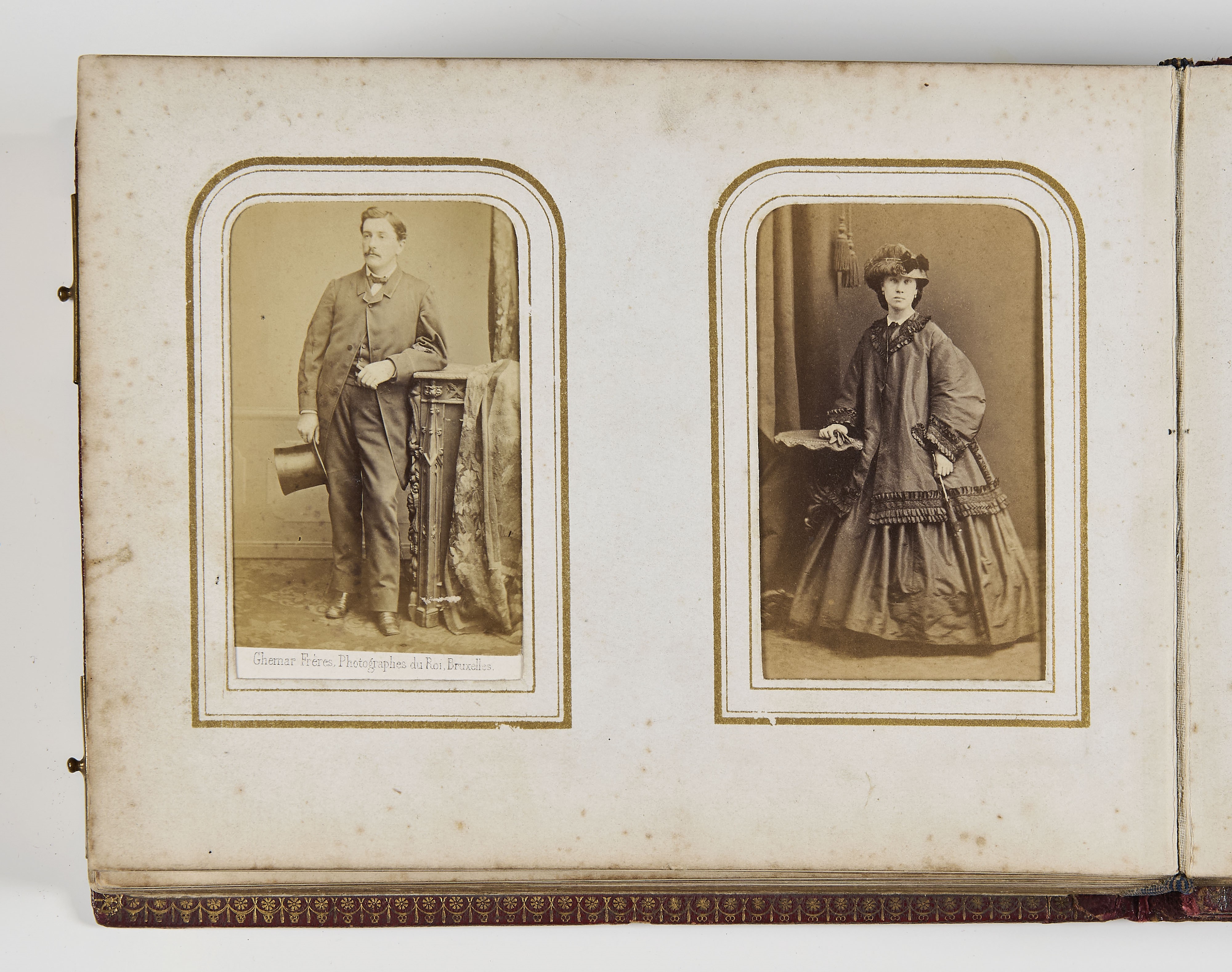 Album di carte de visite di una famiglia franco-belga, 1870-80