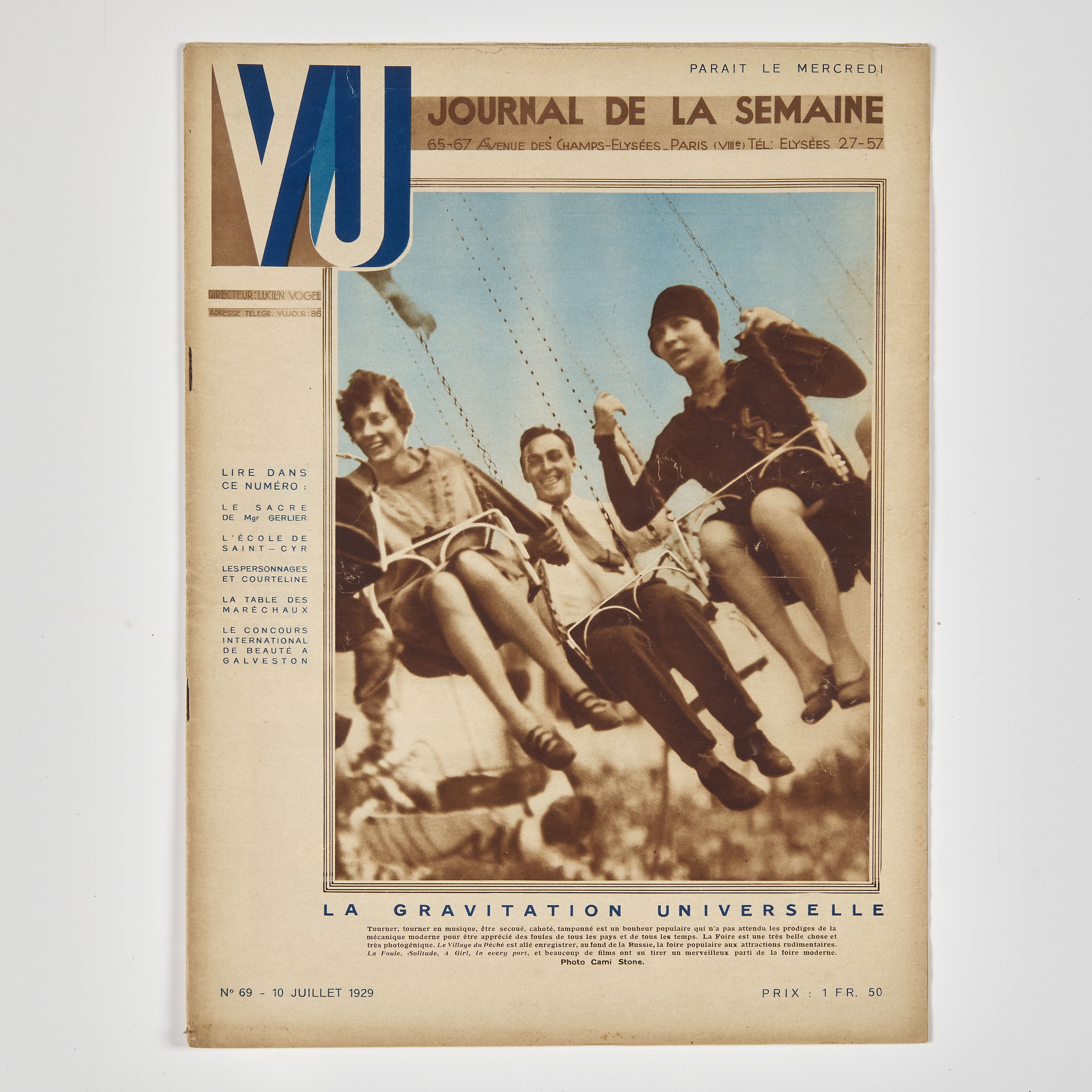 Collezione di 62 fascicoli della rivista 'VU. Journal de la semaine', 1928-31