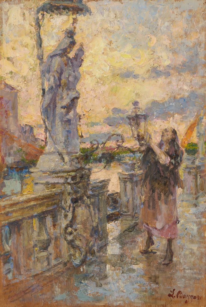 Figura orante nel paesaggio