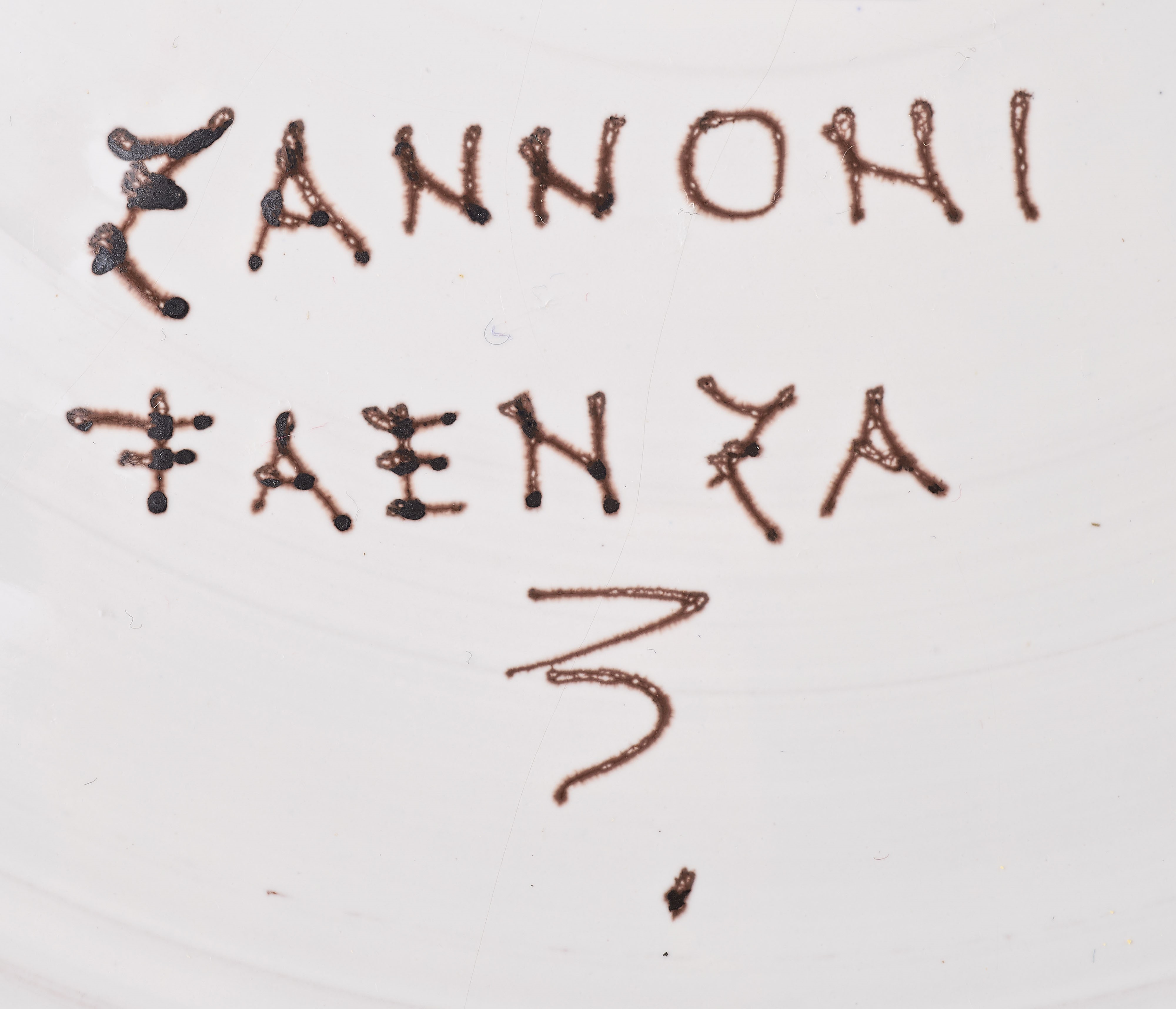 Grande piatto con decoro raffigurante volto femminile