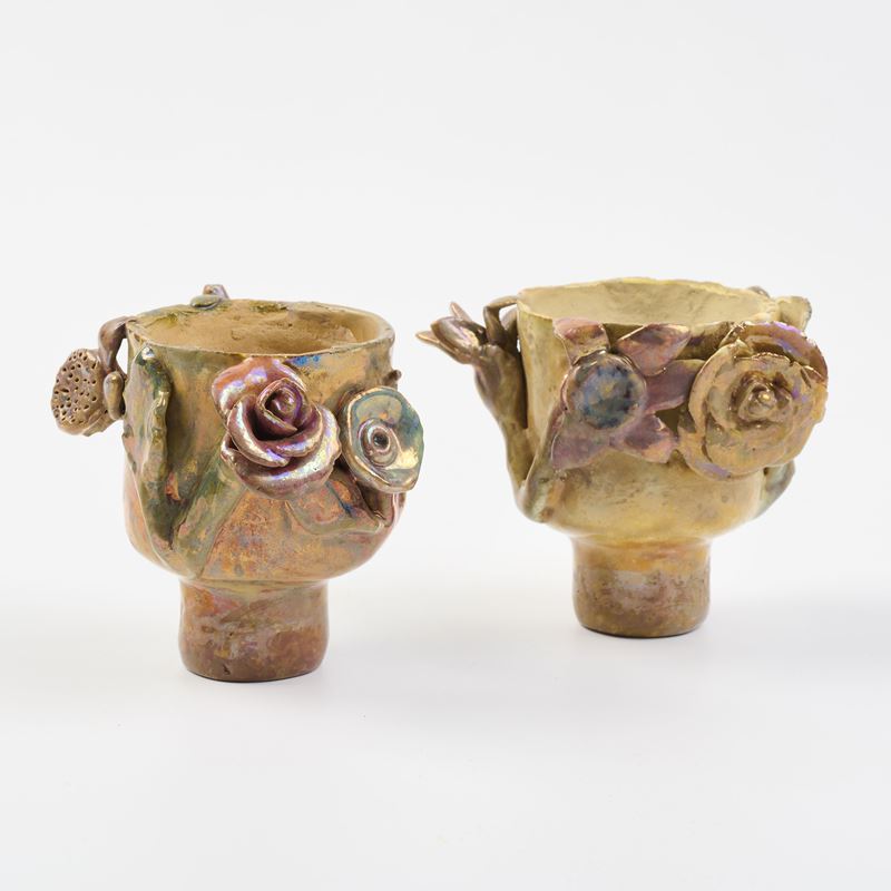 Due piccoli vasi (portacandele)