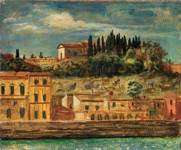 Giorgio de Chirico - Veduta di Firenze