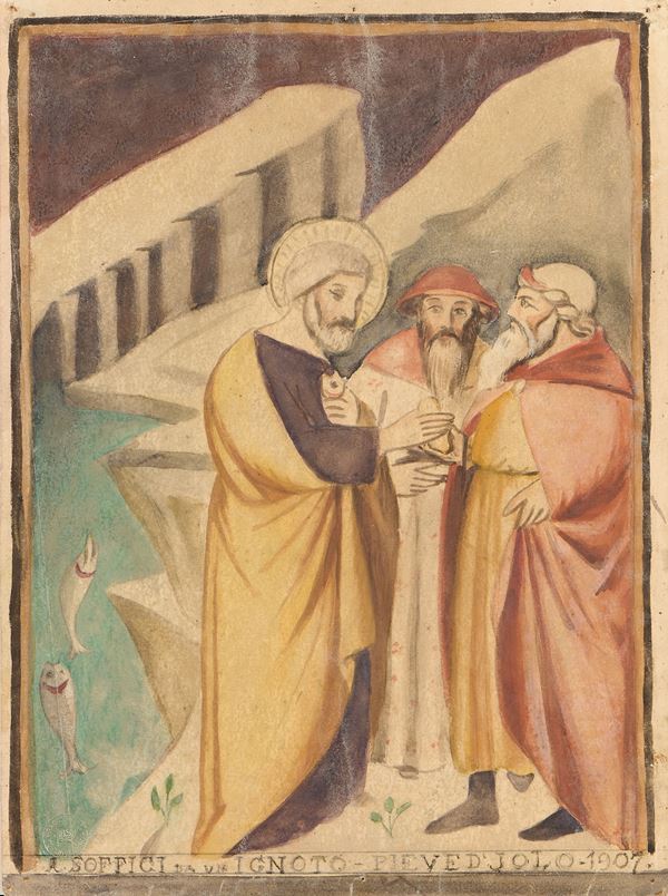 Ardengo Soffici - Studio dall'affresco di Jolo