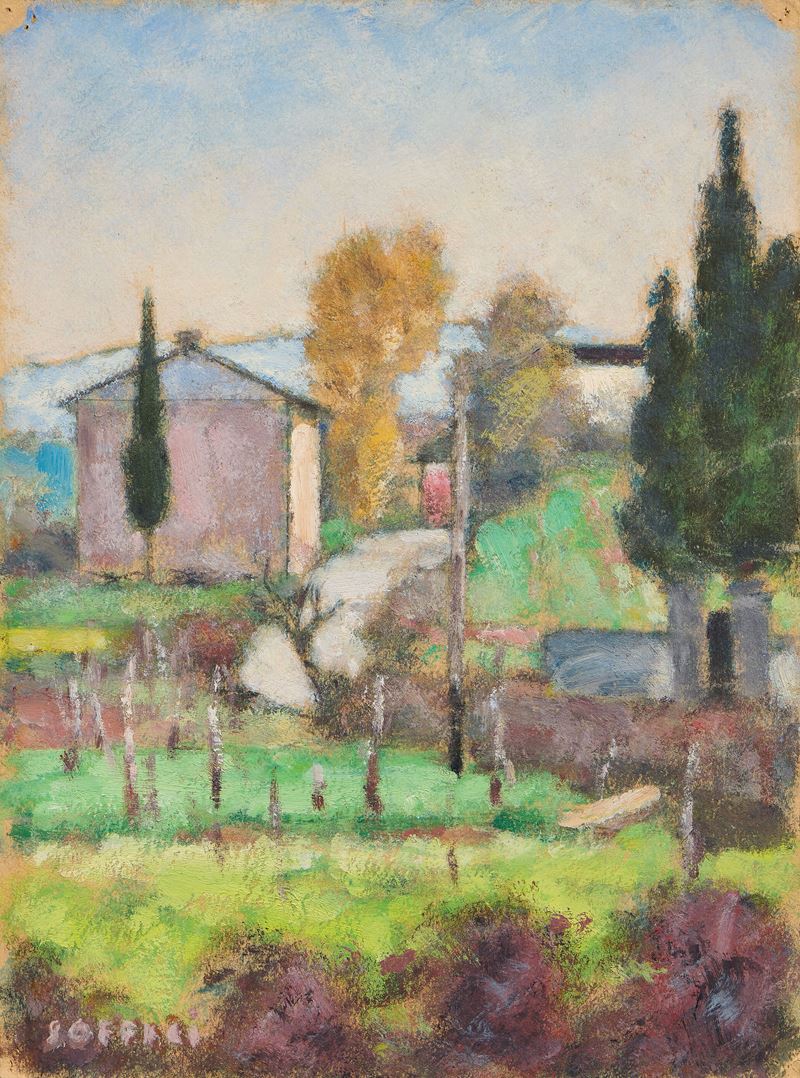 Paesaggio, casa del Berna