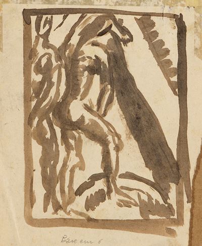 Studio per «Toilette», china su carta (1911)