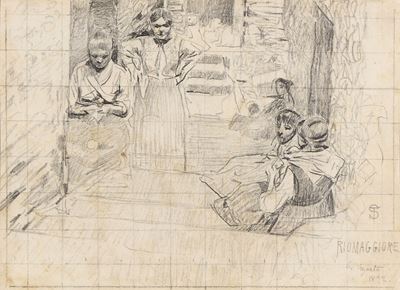 Riomaggiore (studio grafico), matita su carta