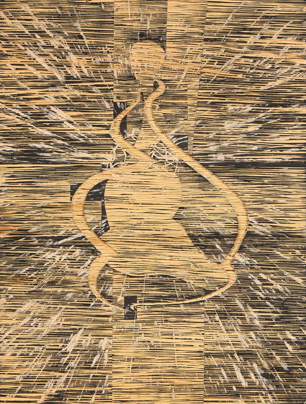 Domenico Bianchi : Senza titolo  (1991)  - Legno intagliato e dipinto - Auction Contemporary Art - Casa d'aste Farsettiarte