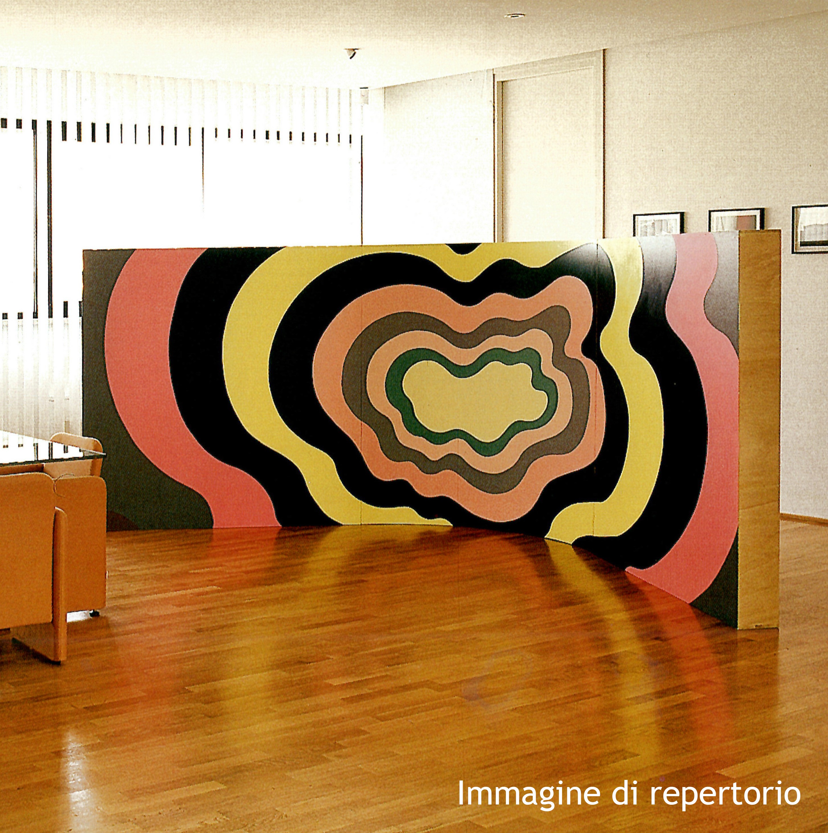 Franz Ackermann - Untitled Epicenter Meeting IV (Heimat) (installazione con libreria e fotografie...
