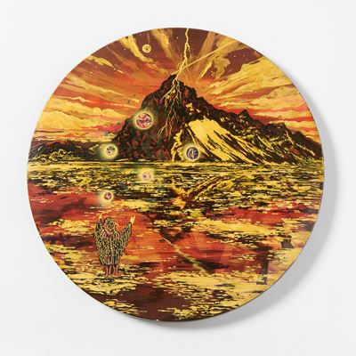 Senza titolo (acrilico e vernice su gesso)