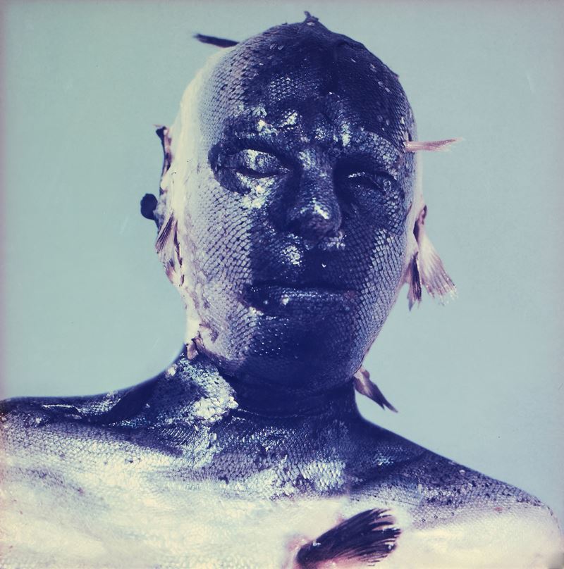 Robert Gligorov - Self portrait skinfish (cibachrome su alluminio, ed. 2/3), 1998