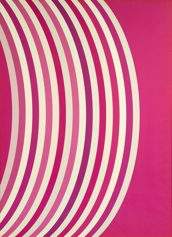 Tobias Rehberger : M.3.1  Rot Kreisstreifen - Strisce Rosse  (1998)  - Cibachrome - Auction Contemporary Art - Casa d'aste Farsettiarte