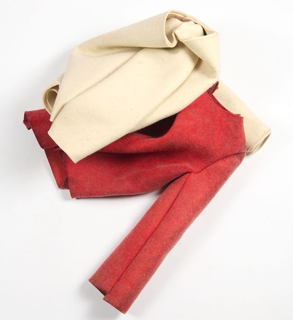 Daniela de Lorenzo : Due  (2000)  - Panno di feltro, aniline - Asta Dipinti, Disegni, Sculture e Grafica - Casa d'aste Farsettiarte