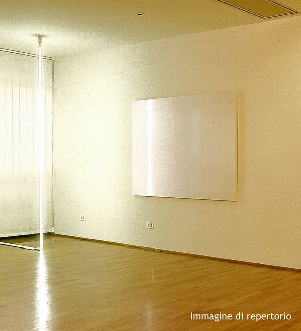 Massimo Bartolini : Senza titolo  (1998)  - Legno, smalto e neon - Asta Dipinti, Disegni, Sculture e Grafica - Casa d'aste Farsettiarte